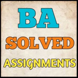 BA Solved Assignment