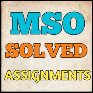 MSO Solved Assignment