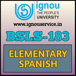 BSLS-183 Solved Assignment 2023-24